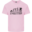 Evolution of a DJ Music DJing Vinyl Decks Mens Cotton T-Shirt Tee Top Light Pink