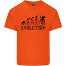 Evolution of a DJ Music DJing Vinyl Decks Mens Cotton T-Shirt Tee Top Orange
