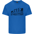 Evolution of a DJ Music DJing Vinyl Decks Mens Cotton T-Shirt Tee Top Royal Blue