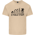 Evolution of a DJ Music DJing Vinyl Decks Mens Cotton T-Shirt Tee Top Sand