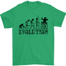Evolution of a DJ Music DJing Vinyl Decks Mens T-Shirt Cotton Gildan Irish Green