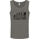 Evolution of a DJ Music DJing Vinyl Decks Mens Vest Tank Top Charcoal