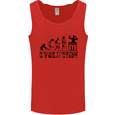 Evolution of a DJ Music DJing Vinyl Decks Mens Vest Tank Top Red