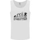 Evolution of a DJ Music DJing Vinyl Decks Mens Vest Tank Top White