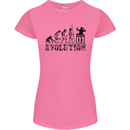 Evolution of a DJ Music DJing Vinyl Decks Womens Petite Cut T-Shirt Azalea