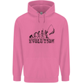 Evolution of a Fisherman Funny Fisherman Childrens Kids Hoodie Azalea