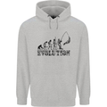 Evolution of a Fisherman Funny Fisherman Childrens Kids Hoodie Sports Grey