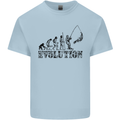 Evolution of a Fisherman Funny Fisherman Kids T-Shirt Childrens Light Blue