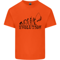 Evolution of a Fisherman Funny Fisherman Kids T-Shirt Childrens Orange