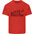Evolution of a Fisherman Funny Fisherman Kids T-Shirt Childrens Red