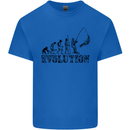Evolution of a Fisherman Funny Fisherman Kids T-Shirt Childrens Royal Blue