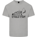 Evolution of a Fisherman Funny Fisherman Kids T-Shirt Childrens Sports Grey