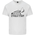 Evolution of a Fisherman Funny Fisherman Kids T-Shirt Childrens White
