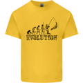 Evolution of a Fisherman Funny Fisherman Kids T-Shirt Childrens Yellow