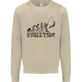 Evolution of a Fisherman Funny Fisherman Mens Sweatshirt Jumper Sand