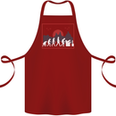 Evolution of a Gamer Gaming Video Games Cotton Apron 100% Organic Maroon