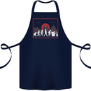 Evolution of a Gamer Gaming Video Games Cotton Apron 100% Organic Navy Blue