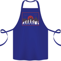 Evolution of a Gamer Gaming Video Games Cotton Apron 100% Organic Royal Blue