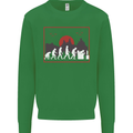 Evolution of a Gamer Gaming Video Games Kids Sweatshirt Jumper Irish Green
