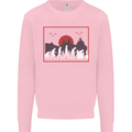 Evolution of a Gamer Gaming Video Games Kids Sweatshirt Jumper Light Pink