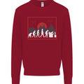 Evolution of a Gamer Gaming Video Games Kids Sweatshirt Jumper Red
