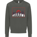 Evolution of a Gamer Gaming Video Games Kids Sweatshirt Jumper Storm Grey
