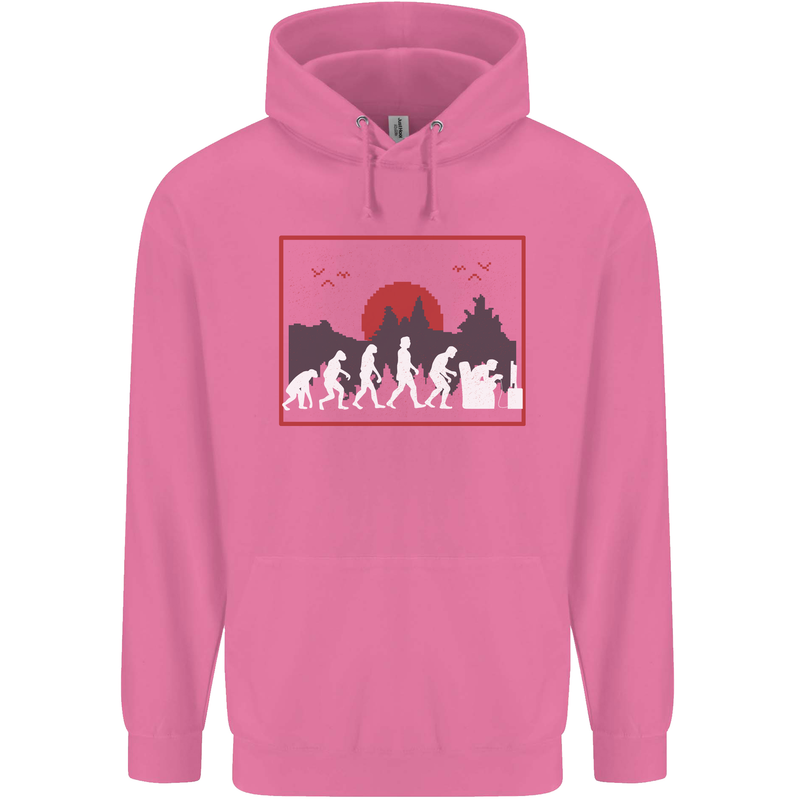 Evolution of a Gamer Gaming Video Games Mens 80% Cotton Hoodie Azelea