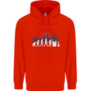 Evolution of a Gamer Gaming Video Games Mens 80% Cotton Hoodie Bright Red