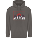 Evolution of a Gamer Gaming Video Games Mens 80% Cotton Hoodie Charcoal