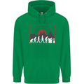 Evolution of a Gamer Gaming Video Games Mens 80% Cotton Hoodie Irish Green