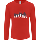 Evolution of a Gamer Gaming Video Games Mens Long Sleeve T-Shirt Red
