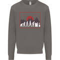 Evolution of a Gamer Gaming Video Games Mens Sweatshirt Jumper Charcoal