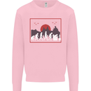 Evolution of a Gamer Gaming Video Games Mens Sweatshirt Jumper Light Pink