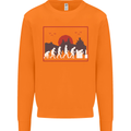 Evolution of a Gamer Gaming Video Games Mens Sweatshirt Jumper Orange