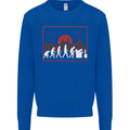 Evolution of a Gamer Gaming Video Games Mens Sweatshirt Jumper Royal Blue