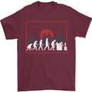 Evolution of a Gamer Gaming Video Games Mens T-Shirt Cotton Gildan Maroon