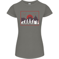 Evolution of a Gamer Gaming Video Games Womens Petite Cut T-Shirt Charcoal