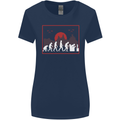 Evolution of a Gamer Gaming Video Games Womens Wider Cut T-Shirt Navy Blue