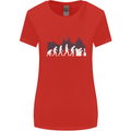 Evolution of a Gamer Gaming Video Games Womens Wider Cut T-Shirt Red