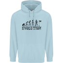 Evolution of a Golfer Funny Golf Golfing Childrens Kids Hoodie Light Blue