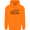Evolution of a Golfer Funny Golf Golfing Childrens Kids Hoodie Orange