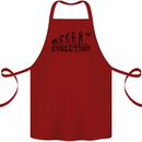 Evolution of a Golfer Funny Golf Golfing Cotton Apron 100% Organic Maroon