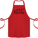 Evolution of a Golfer Funny Golf Golfing Cotton Apron 100% Organic Red