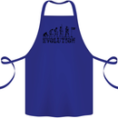 Evolution of a Golfer Funny Golf Golfing Cotton Apron 100% Organic Royal Blue