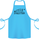 Evolution of a Golfer Funny Golf Golfing Cotton Apron 100% Organic Turquoise