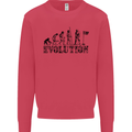 Evolution of a Golfer Funny Golf Golfing Kids Sweatshirt Jumper Heliconia