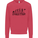 Evolution of a Golfer Funny Golf Golfing Kids Sweatshirt Jumper Heliconia