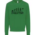 Evolution of a Golfer Funny Golf Golfing Kids Sweatshirt Jumper Irish Green