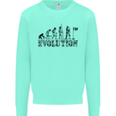 Evolution of a Golfer Funny Golf Golfing Kids Sweatshirt Jumper Peppermint