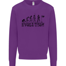 Evolution of a Golfer Funny Golf Golfing Kids Sweatshirt Jumper Purple